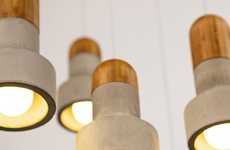 Concrete-Bamboo Lamps