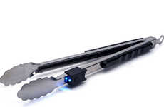 Flashlight Grill Tongs