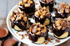 Chocolaty Peanut Cheesecakes