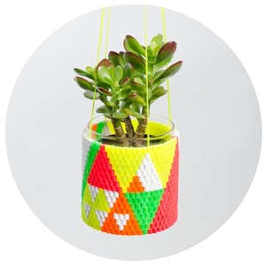 Neon Beaded Planters