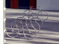 Bike-Shaped Bike Racks Image 2