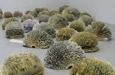 Paper Shrubbery Sculptures