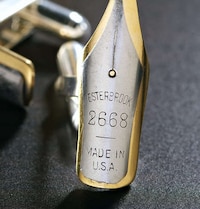 Vintage Calligraphy Cufflinks Image 2