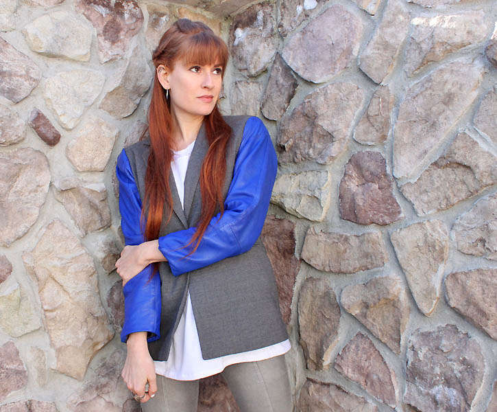 Multiple Material Blazers