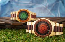 Illuminated Wooden Watches