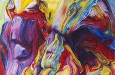 Surreal Swirled Stream Paintings