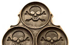 Skull-Patterned Pastry Pans