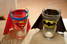 Caped Crusader Shot Glasses