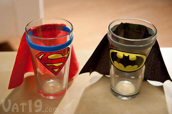 Caped Crusader Shot Glasses