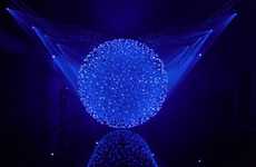 Illuminated Sphere Cloud Sculptures