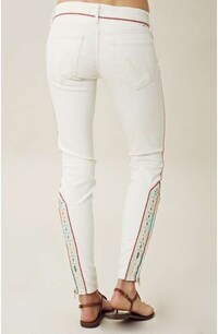 Embroidered Tribal Denim Image 3