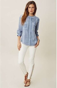 Embroidered Tribal Denim Image 4