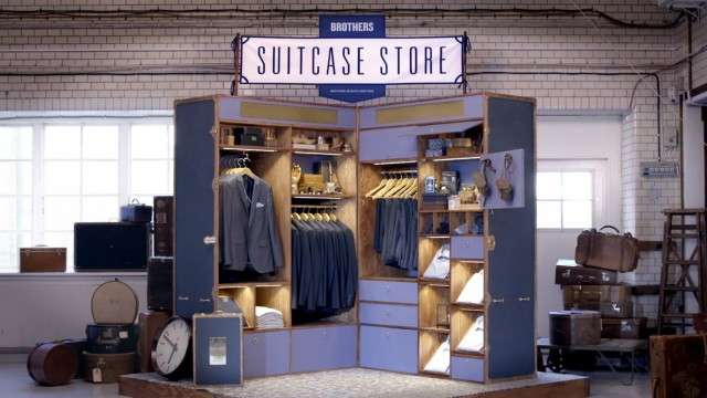 Giant Luggage Pop-Up Shops