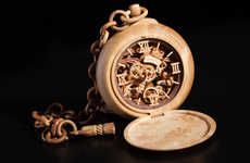 Miniature Wooden Timepieces