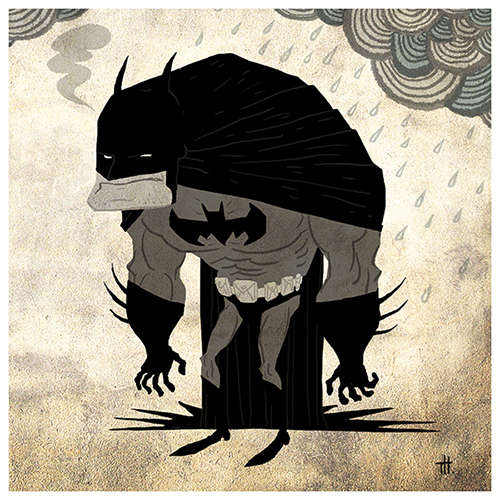 Abstract Super Hero Illustrations