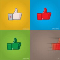 Superhero Thumbs Up Designs Image 8