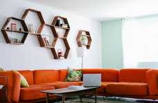 DIY Honeycomb Shelves