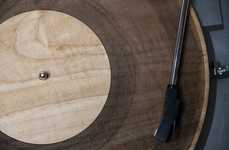 Wooden Laser-Carved Records