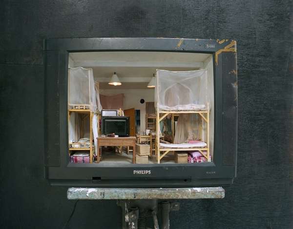 Miniature Television World Sculptures Image 2