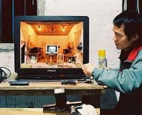 Miniature Television World Sculptures Image 6