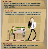 Humorous Work Excuse Charts Image 4