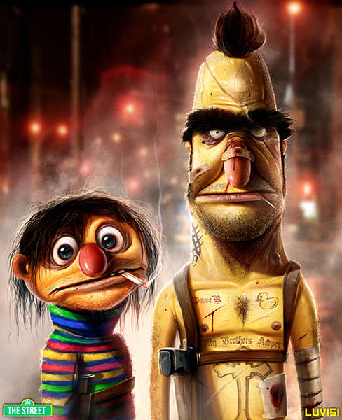 13 Artistic Sesame Street Depictions