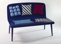 Faux Cushioned Benches Image 3