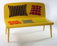 Faux Cushioned Benches Image 5