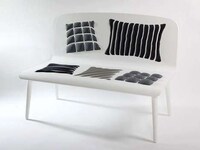 Faux Cushioned Benches Image 6