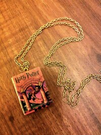 Colorful Book Cover Lockets Image 6