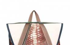 Luxe Python Skin Backpacks