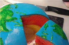 Planet Earth Layer Cakes