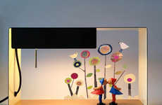 Illuminating Light-Up Shelves