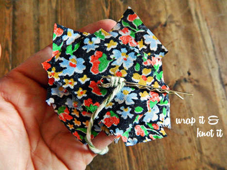 Layered Fabric Scrap Clips