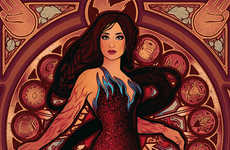 Fiery Heroine Illustrations