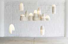 Mountainous Fabric Lamps