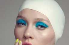 Colorful Swim Cap Editorials