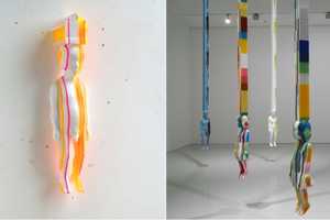 Colorfully Striped Sculptures : Kyotaro Hakamata