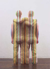 Colorfully Striped Sculptures Image 7