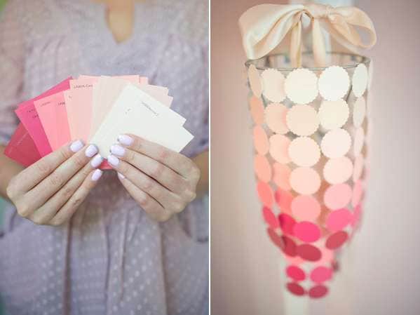 DIY Color Chip Lighting