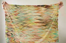 DIY Marble Scarves