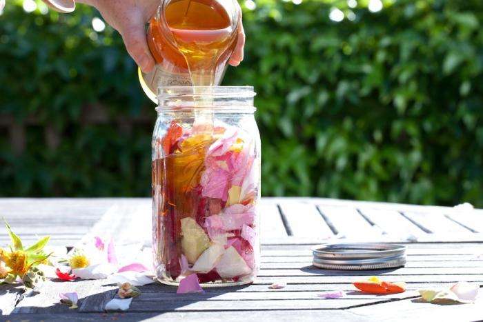 DIY Flower-Infused Honey