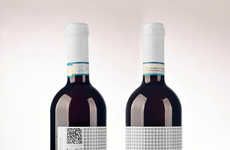 Achromatic Patterned Wine Bottles