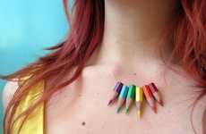 DIY Mini Crayon Necklaces