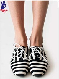 Jail-Striped Oxfords Image 5