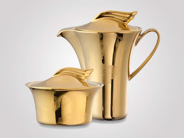Elegant Gold Tableware Collections : versace vanity