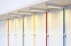 Colored Cord Corner Lamps