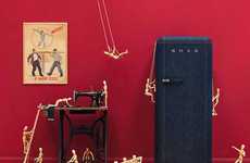 Denim Covered Refrigerators