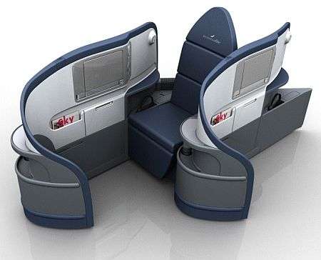 Fully Reclined Airplane Bed