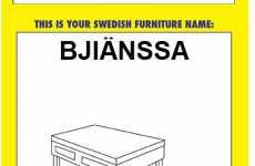 Personalised Swedish Furniture Name Generator